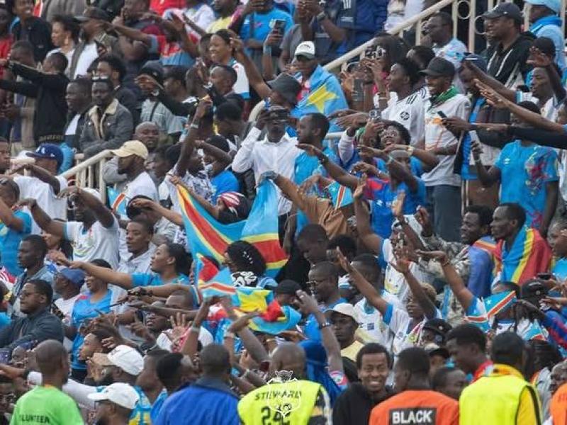 Les supporters des léopards de la RDC dans les tribunes lors d'un match. [Photo d'illustration]