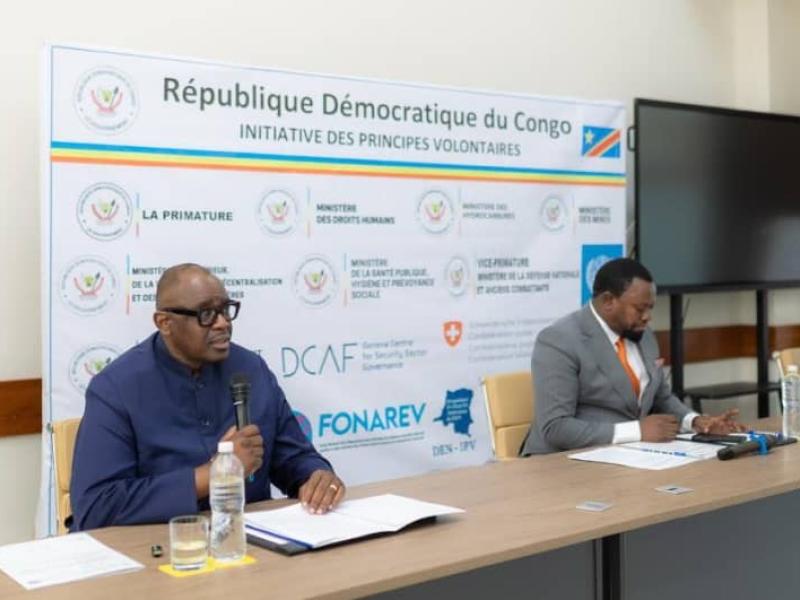 Louis Watum et Samuel Mbemba à la clôture des travaux sur le Plan d’Action national 2026