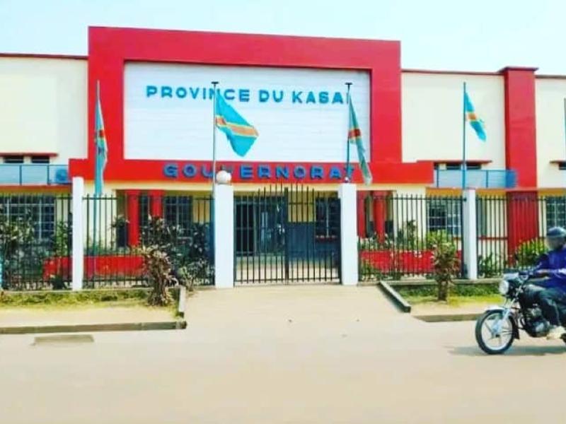 Le bâtiment du gouvernorat de la province du Kasaï