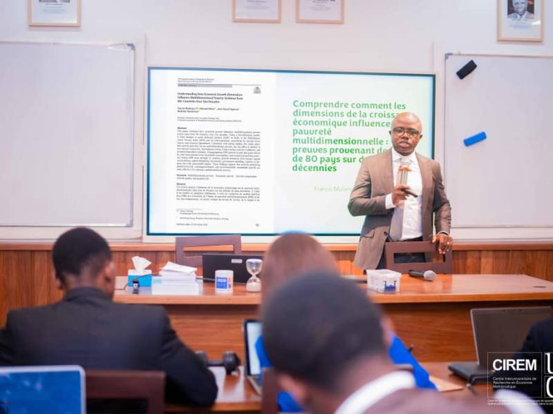 Francis Mulangu de la Banque Mondiale, lors de l’atelier scientifique du CIREM, à Kinshasa [photo d’illustration]