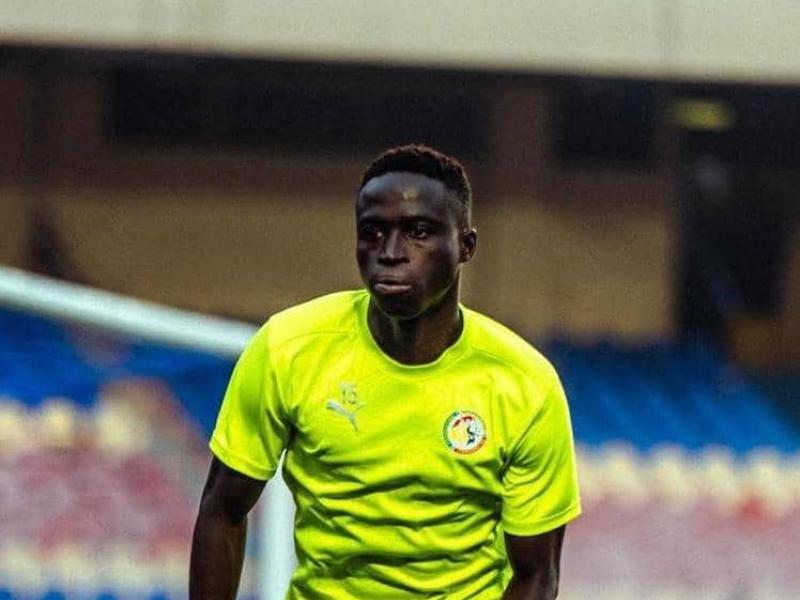 Krépin Diatta lors d'une séance d'entraînement des Lions de la Teranga du Sénégal au Stade des Martyrs. [Photo d'illustration]