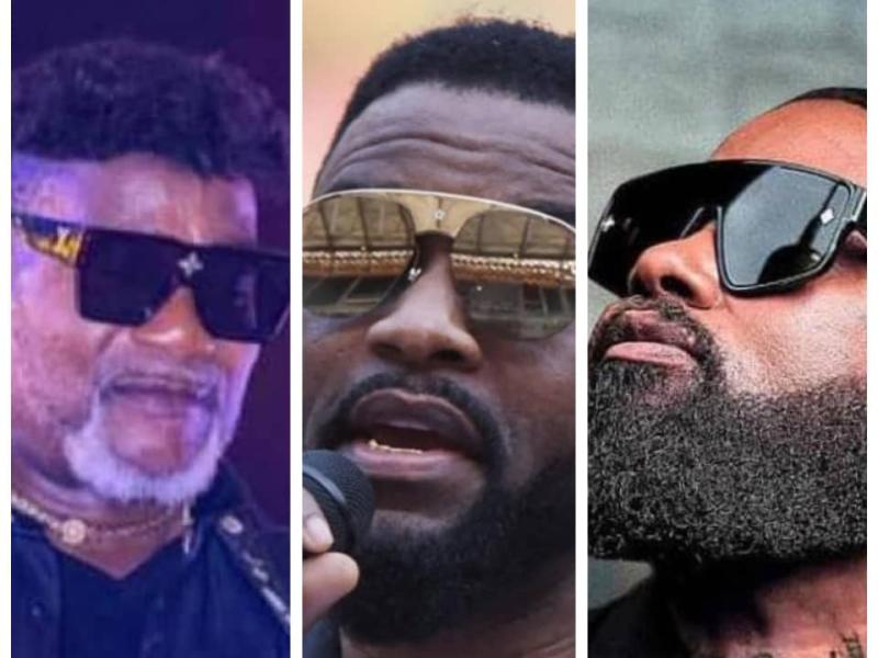 Les chanteurs Congolais, Koffi Olomide, Fally Ipupa et Ferré Gola. [Photo d'illustration]