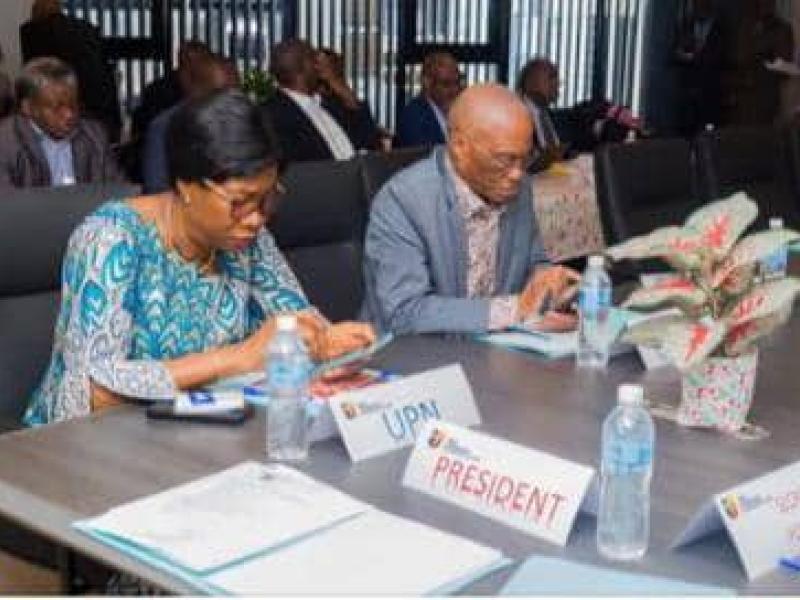 Prof. Yvonne Ibebeke Bomangwa Saila, Rectrice de l’UPN, lors de 48e session du Conseil d’Administration des Universités Publiques (CAU), ce jeudi 18 décembre 2025.