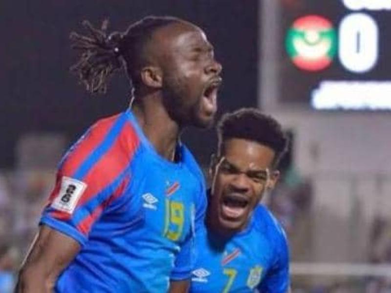 Le buteur congolais Fiston Kalala Mayele en pleine célébration d'un but contre la Mauritanie [photo d'illustration]
