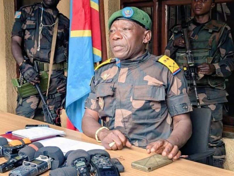 Lieutenant-colonel Mak Hazukay, porte-parole intérimaire des FARDC [photo d'illustration]