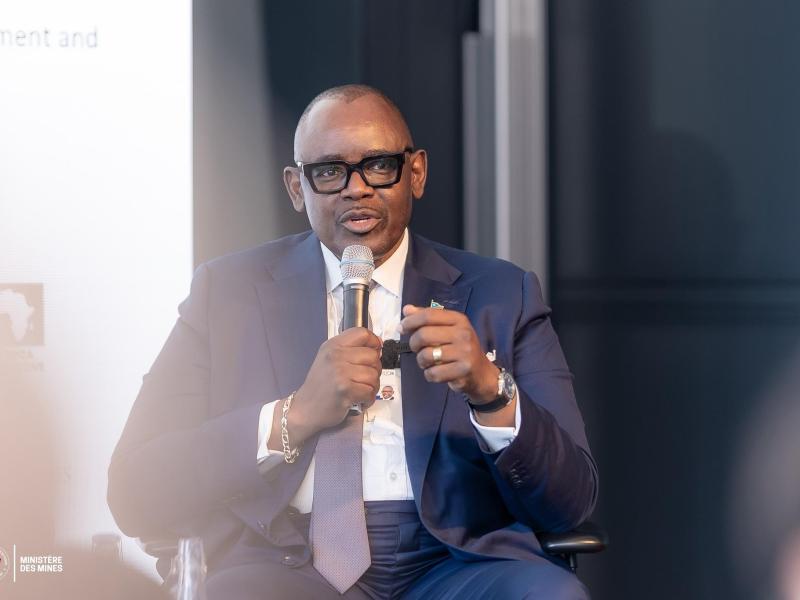 Louis Watum Kabamba, panéliste à une table ronde en marge du Forum économique mondial 2026, à Davos