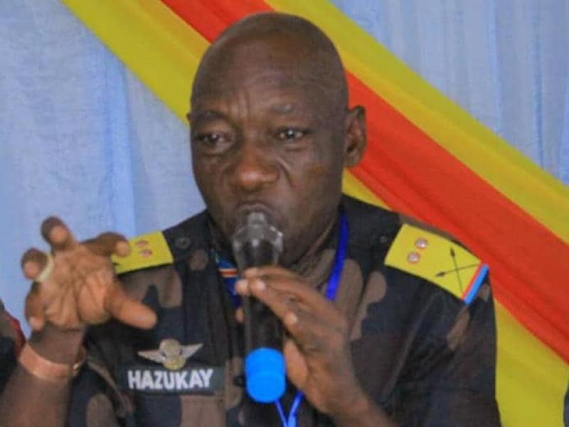 Le lieutenant-colonel Mak Hazukay, nommé porte-parole intérimaire de l’Armée congolaise