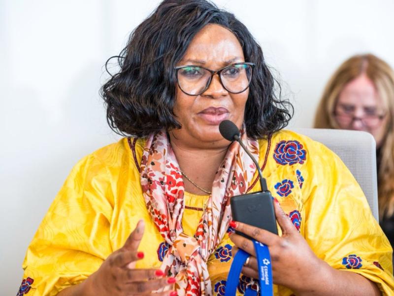 Marie Nyange Ndambo, ministre de l'Environnement, du Développement Durable et de la Nouvelle Économie du Climat