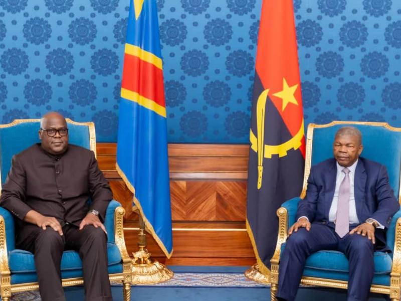 Le Président Félix Tshisekedi et João Lourenço, Président angolais [photo d'illustration]