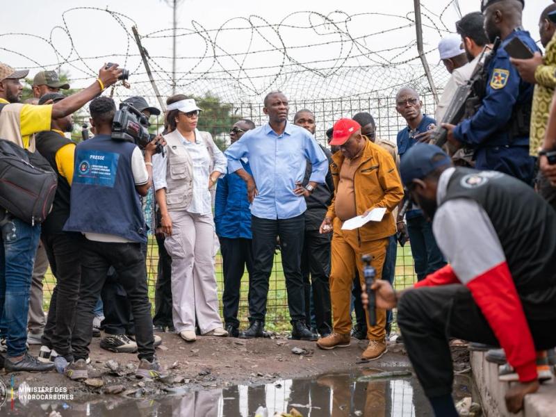 Acacia Bandubola et John Banza sur le terrain pour lever le blocage SEP Congo–OVD sur la route Kulumba à Masina