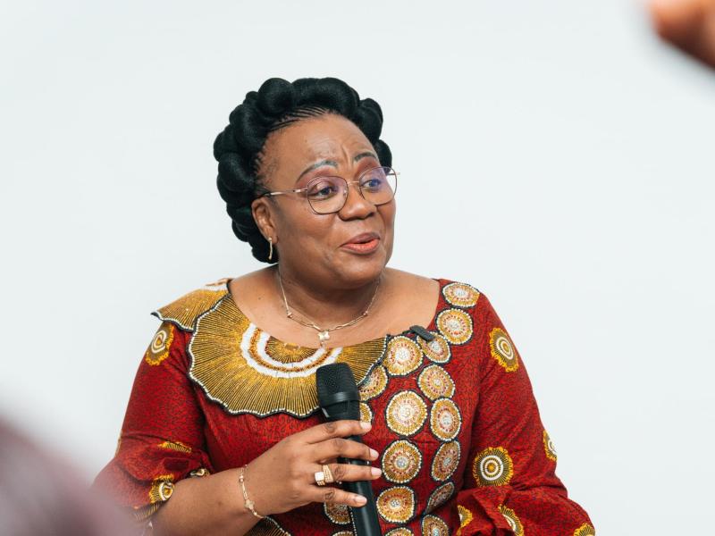 Marie-Thérèse Sombo, ministre de l’Enseignement supérieur et universitaire, Recherche scientifique et Innovations, en RDC