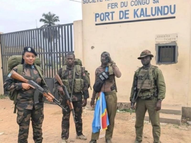 Quelques éléments FARDC au port de Kalundu à UVIRA [photo d'illustration]