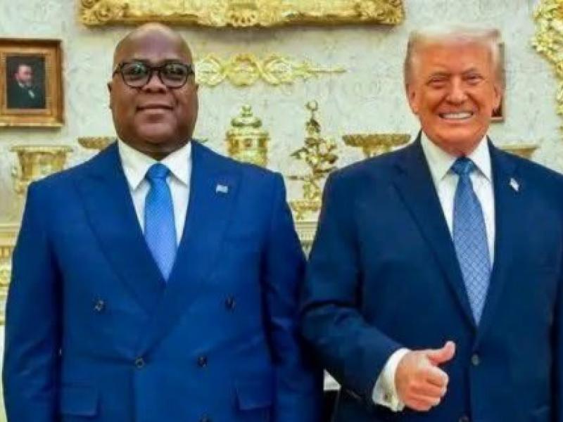 Félix TSHISEKEDI, Président de la République démocratique du Congo après un entretien avec son homologue américain, Donald TRUMP (Photo d'illustration)