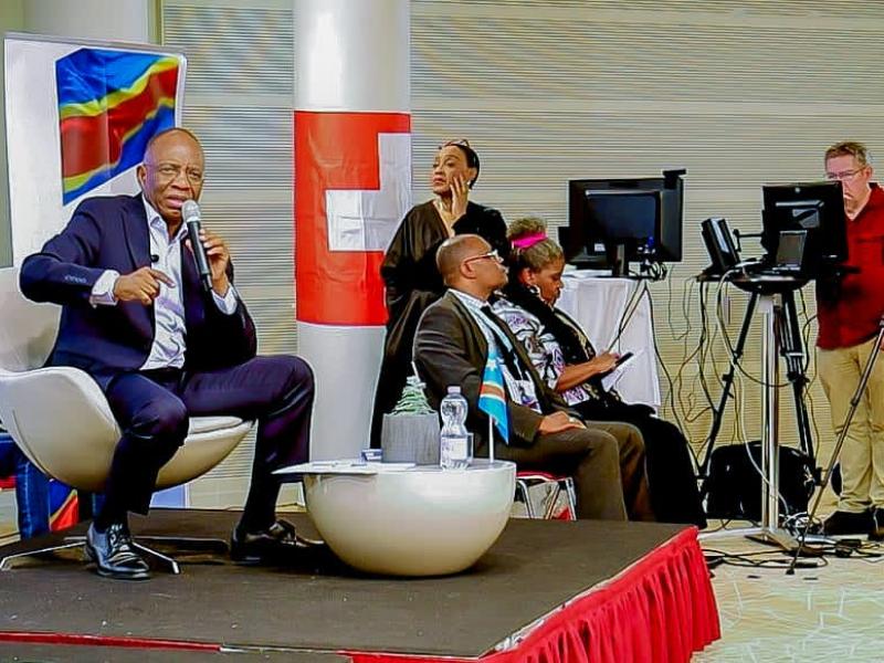 Le ministre de la justice Guillaume Ngefa devant la diaspora congolaise de Suisse [photo d'illustration]