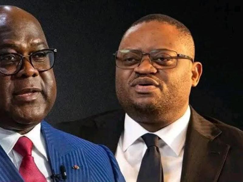 Le Président de la Félix Tshisekedi et le ministre des Finances Doudou Fwamba Likunde [photo d’illustration]