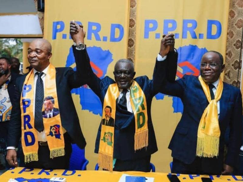 Quelques Haut-cadres du PPRD lors d'une activité politique