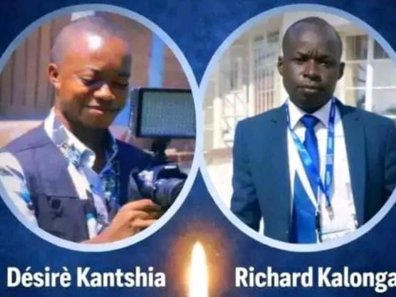 La photo de deux journalistes décédés