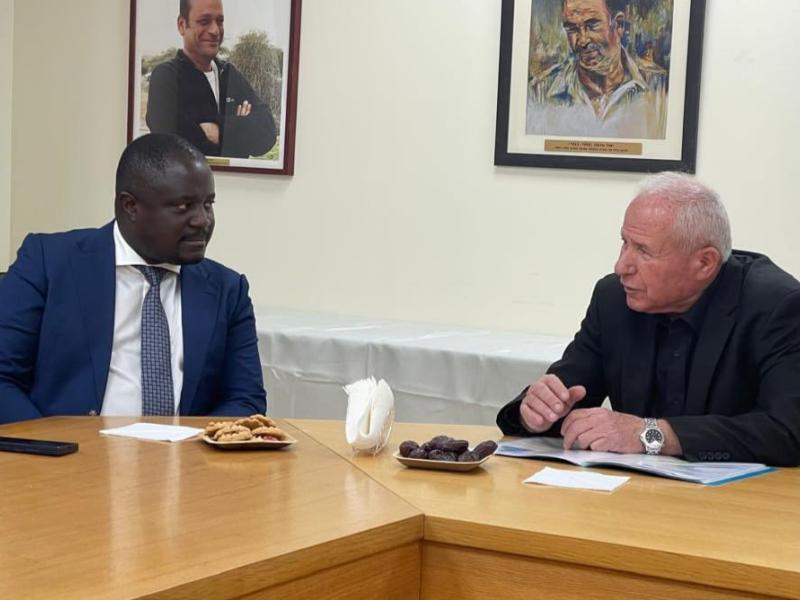 Le ministre de l’Agriculture et de la Sécurité alimentaire, Muhindo Nzangi, avec Avi Dichter, ministre de l’Agriculture et de la Sécurité alimentaire Israëlien [photo d'illustration]