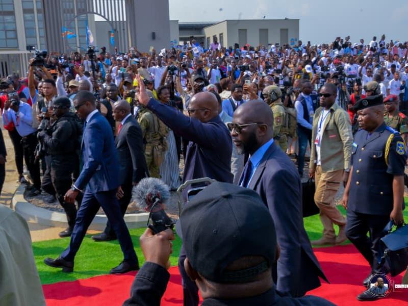 Le Président de la République, Félix-Antoine Tshisekedi Tshilombo lors de son dernier passage à Kananga