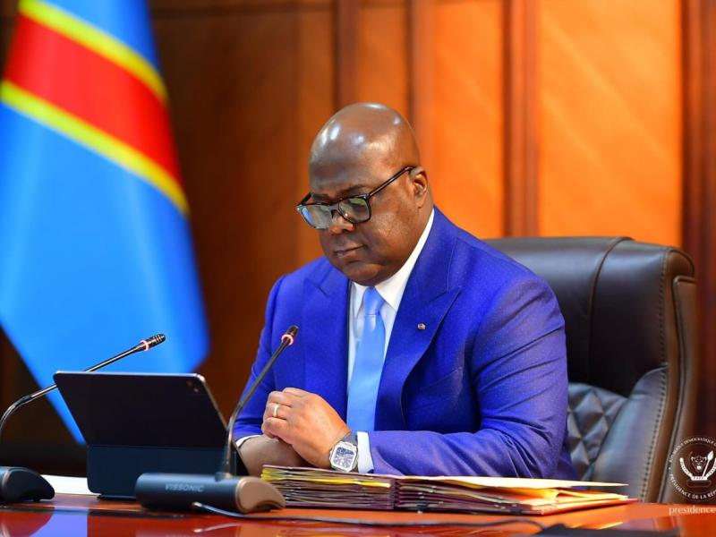 Le chef de l'État de la RDC, Félix-Antoine Tshisekedi Tshilombo
