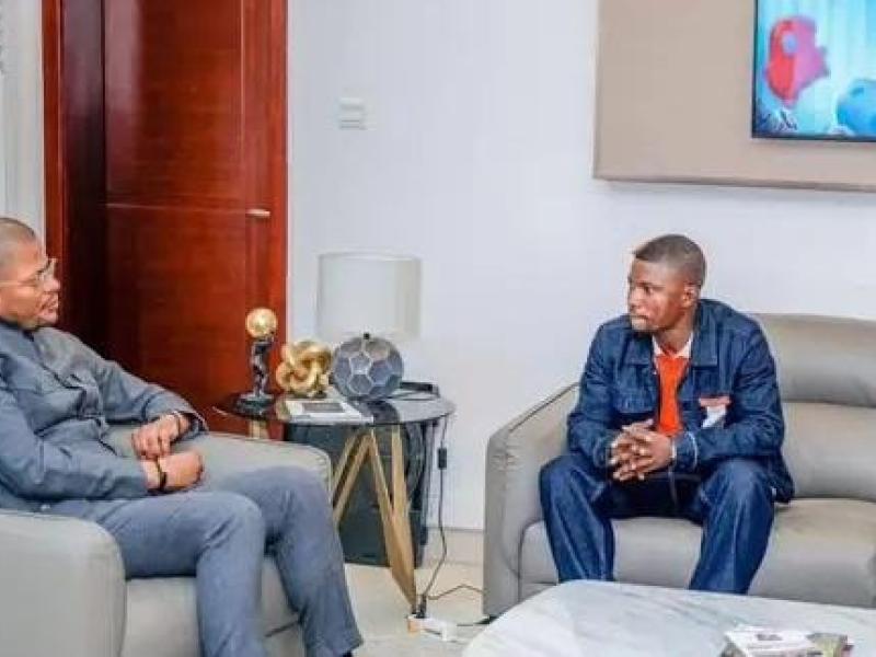 Héritier Luvumbu reçu par le ministre Didier Budimbu