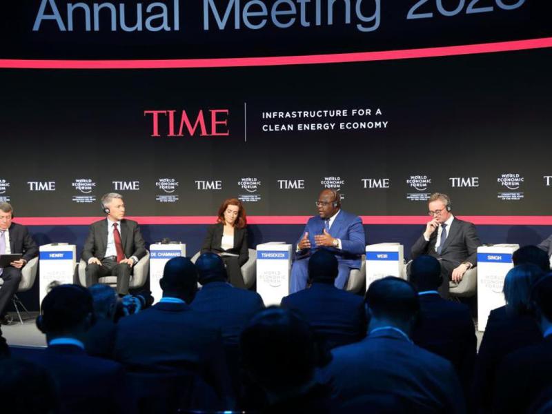 Le Président Félix-Antoine Tshisekedi participant au Forum économique mondial 2026, à Davos, en Suisse