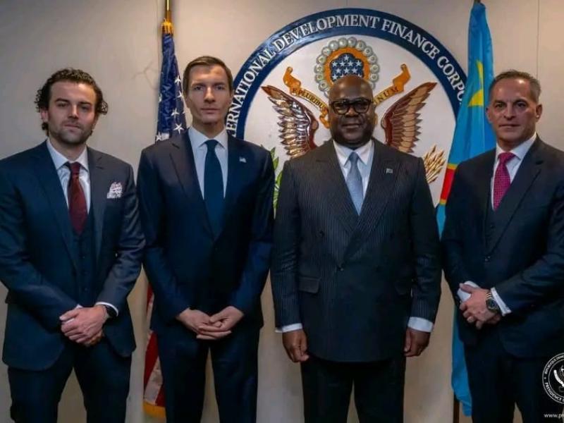 Le Président Félix Tshisekedi avec quelques personnalités américaines à Washington [photo d'illustration]