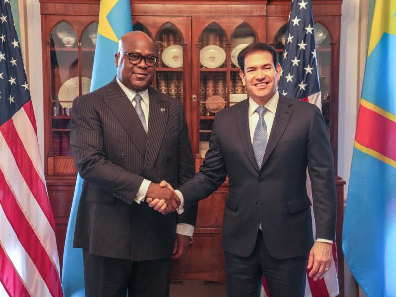 Le Président Tshisekedi échange avec Marco Rubio, Secrétaire d’État américain