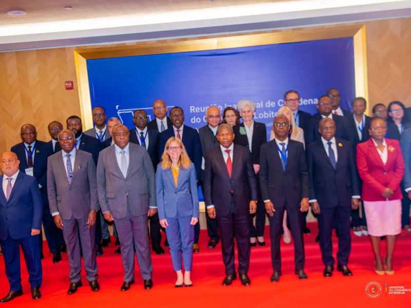 Photo de famille après la réunion tripartite RDC-Angola-Zambie, consacrée à la mise en œuvre du Corridor de Lobito