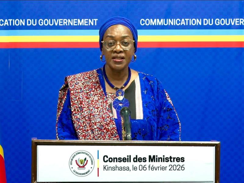 La ministre de la culture Yollande Elebe qui a lu le compte rendu [photo d'illustration]