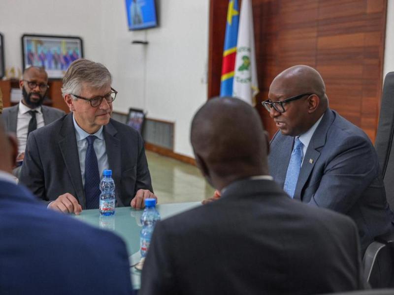 Echanges entre Jean-Pierre Lacroix de l’ONU et Jean-Michel Sama Lukonde, président du Sénat congolais