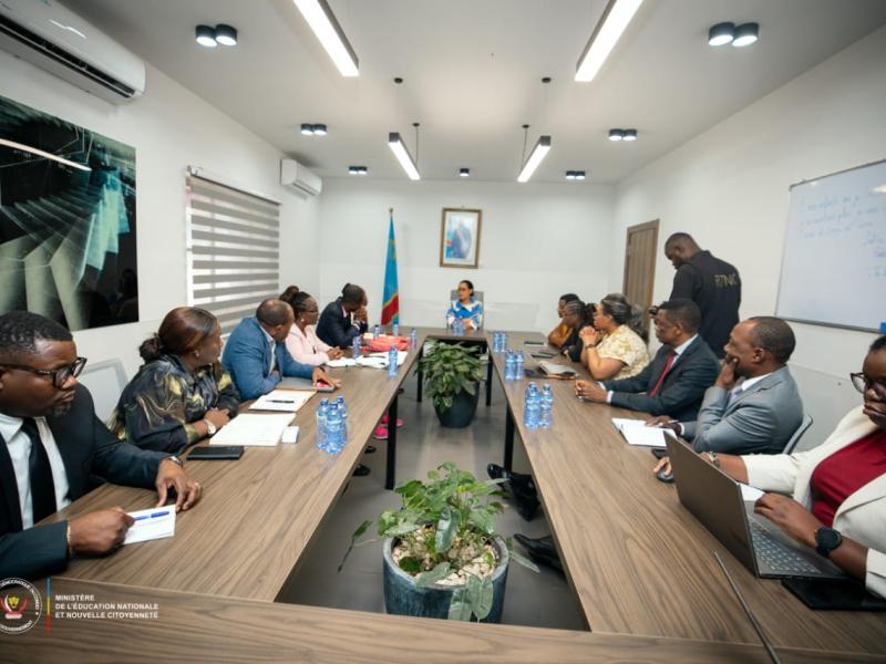 Une délégation du programme Education Cannot Wait reçue par la ministre d’État Raïssa Malu