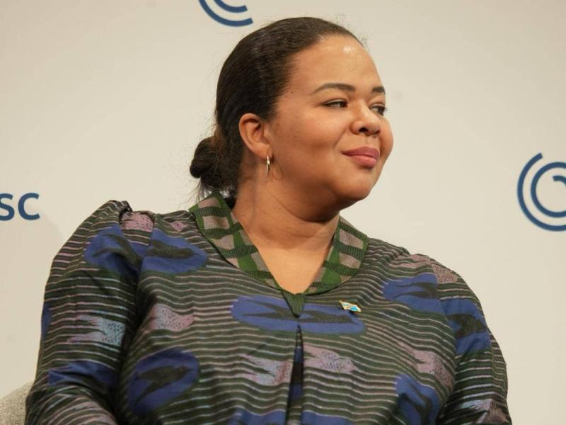 Thérèse KAYIKWAMBA WAGNER, Ministre d'État congolais aux affaires étrangères lors de la Conférence de Munich
