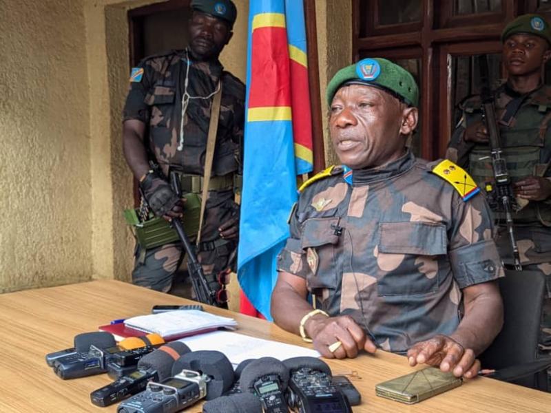 Le porte parole a.ï des FARDC, le Lieutenant colonel Mak Hazukay