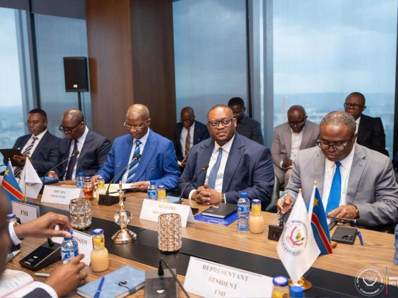 Séance de travail de la Troïka politique conduite par le ministre rd-Congolais des Finances,  Doudou Fwamba Likunde Li-Botayi