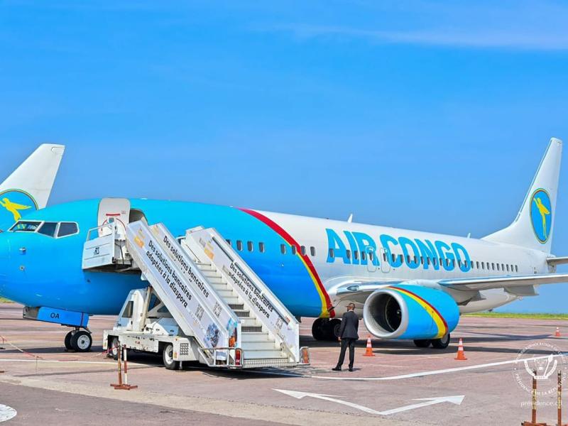 Un aéronef de la compagnie air Congo [photo d'illustration]