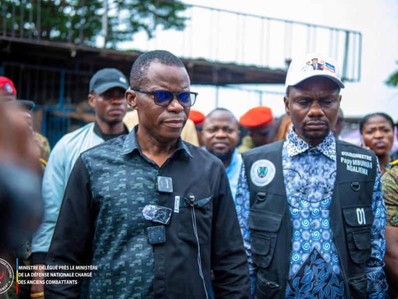 Le ministre délégué Eliezer Ntambwe à Ndjili, ce jeudi 26 février 2026