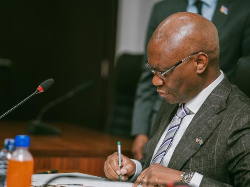 Dr Samuel Roger Kamba,  ministre de la Santé publique, Hygiène et Prévoyance sociale, en RDC