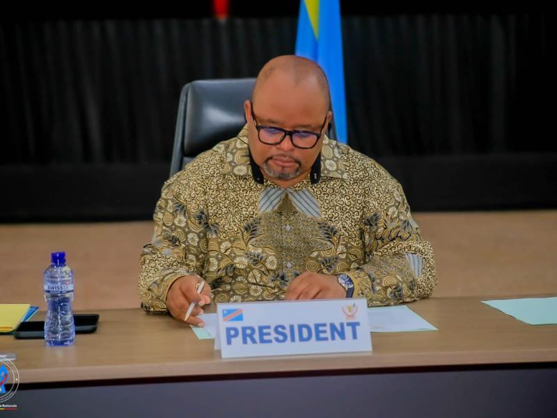 Aimé Boji Sangara,  président de l’Assemblée nationale en RDC