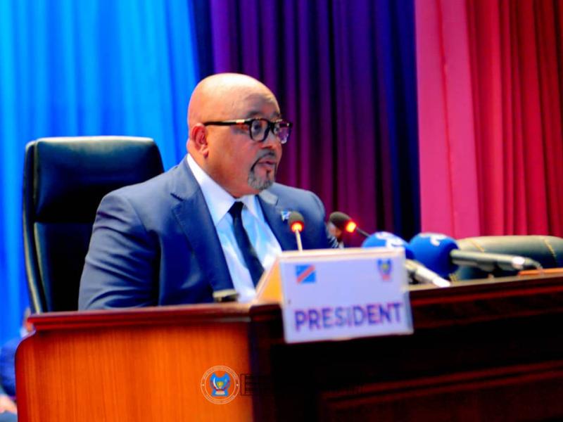 Aimé Boji Sangara à l’ouverture de la session parlementaire de Mars 2026, à l’Assemblée nationale