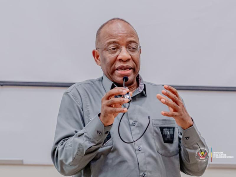 Guillaume Ngefa Atondoko, ministre de la Justice et Garde des Sceaux en RDC [photo d’illustration]