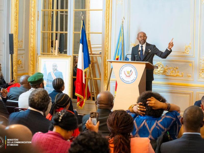 Patrick Muyaya Katembwe, ministre de la Communication et Médias, porte-parole du Gouvernement de la RDC