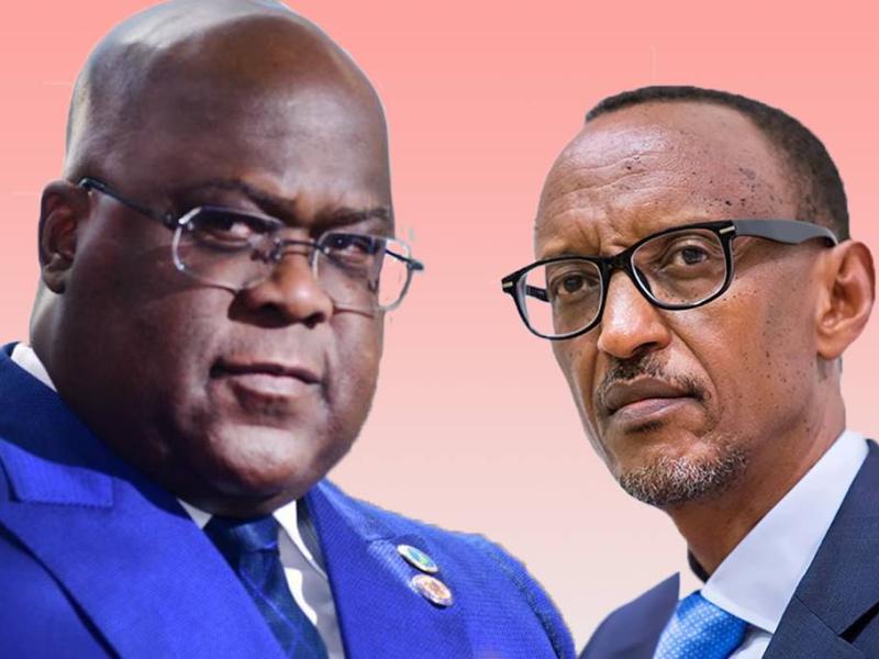 Le Président congolais Félix Tshisekedi et son homologue rwandais Paul Kagame, à couteaux tirés