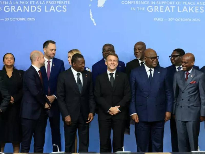 Les représentants de la RDC, du Rwanda et de partenaires internationaux lors d’une conférence sur la paix dans la région des Grands Lacs à Paris [photo d’illustration]