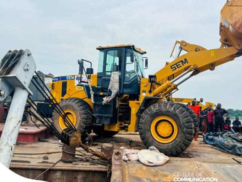 Lot d'engins réceptionné par l'entreprise Safrimex sarl