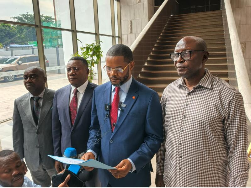 Des sénateurs du groupe AFDC-A dans une déclaration [photo d'illustration]