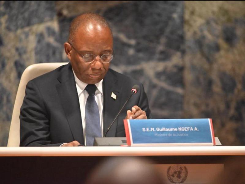 Le ministre d'État ministre de la justice et garde des Sceaux, Guillaume Ngefa