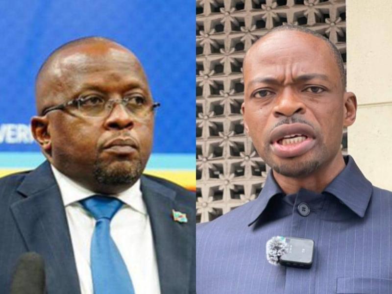 Le VPM de l'Intérieur Jacquemain Shabani et le député Papy Kitenge [ Photo d'illustration]