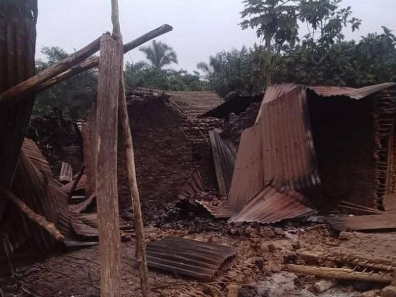 Des maisons incendiées par les ADF à Babeusa [photo d’illustration]