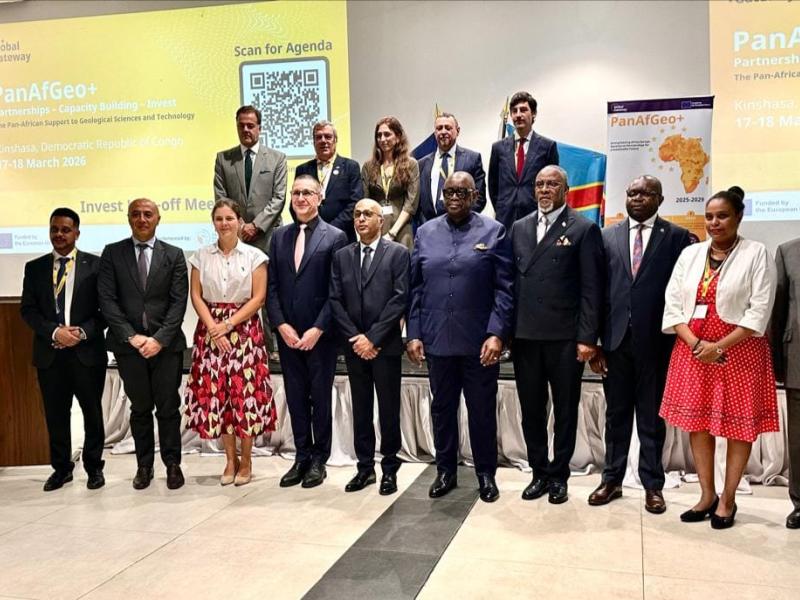 Les acteurs impliqués dans ce projet et ministre des Mines Luis kabamba [photo d'illustration]